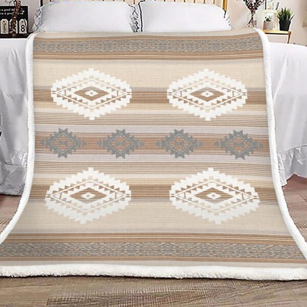 Native American Fleece Blanket Sherpa Blanket