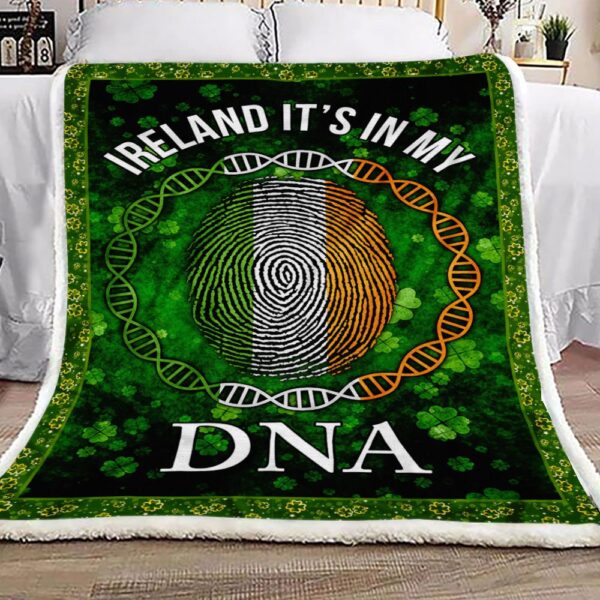 Ireland It Is In My Fleece Blanket Sherpa Blanket