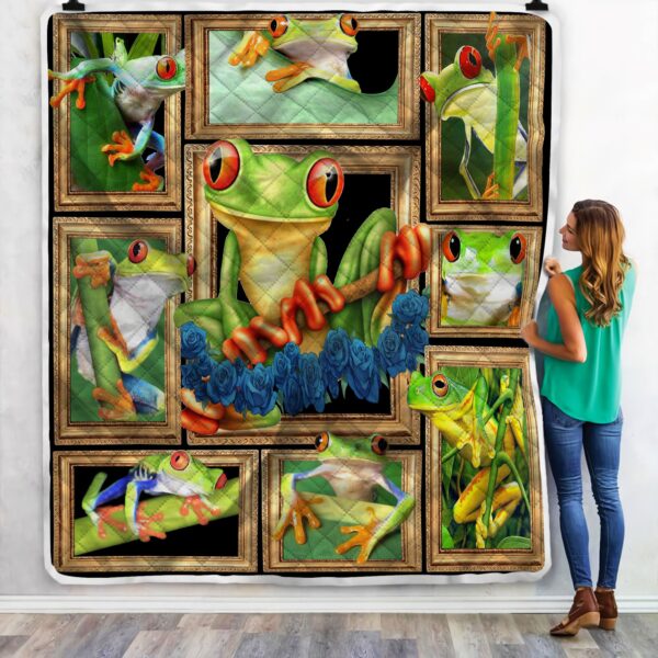 Frog Fleece Blanket Sherpa Blanket