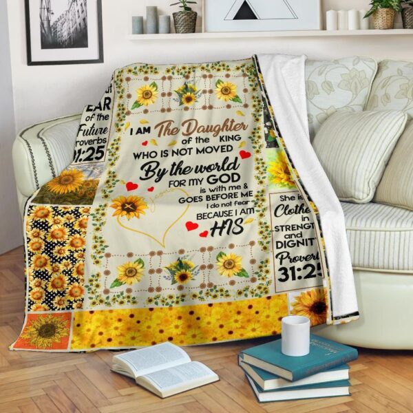 Daughter Of The King Fleece Blanket Sherpa Blanket