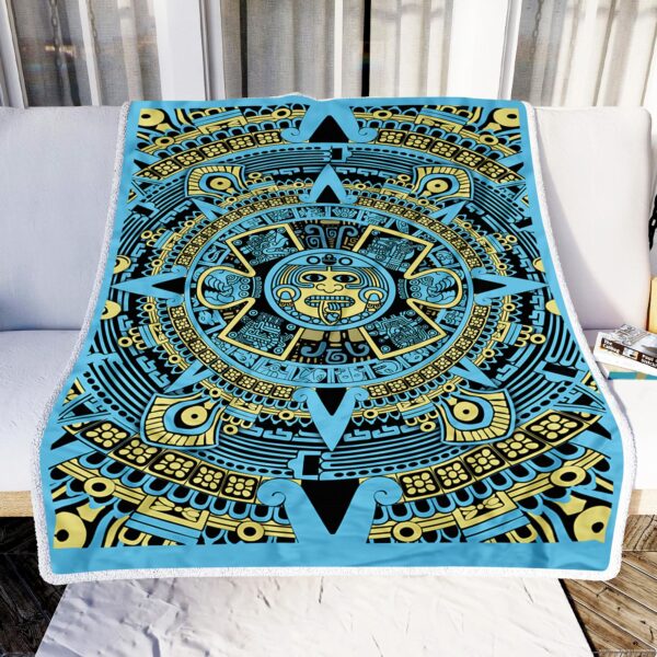 Mexico Aztec Fleece Blanket Sherpa Blanket