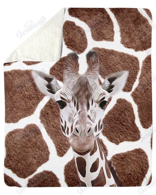 Giraffe Fleece Blanket Sherpa Blanket
