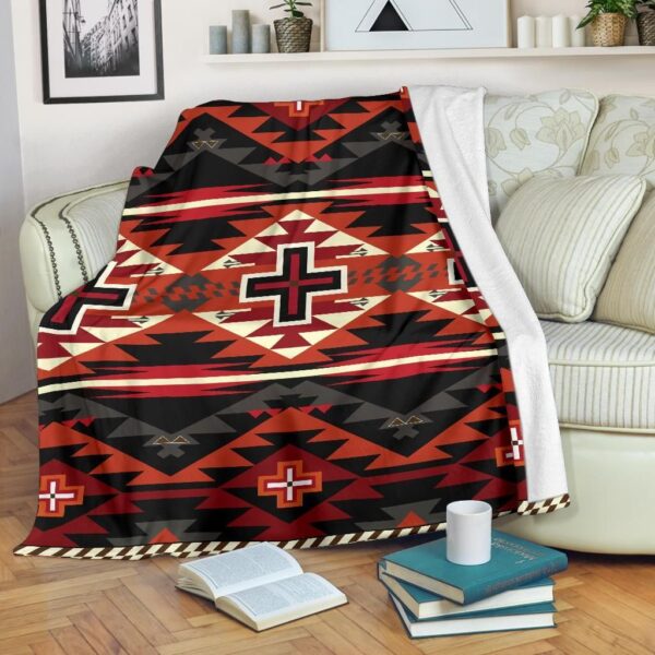 Native American Fleece Blanket Sherpa Blanket