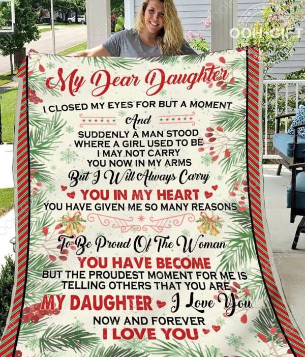 My Daughter Tropical Fleece Blanket Sherpa Blanket