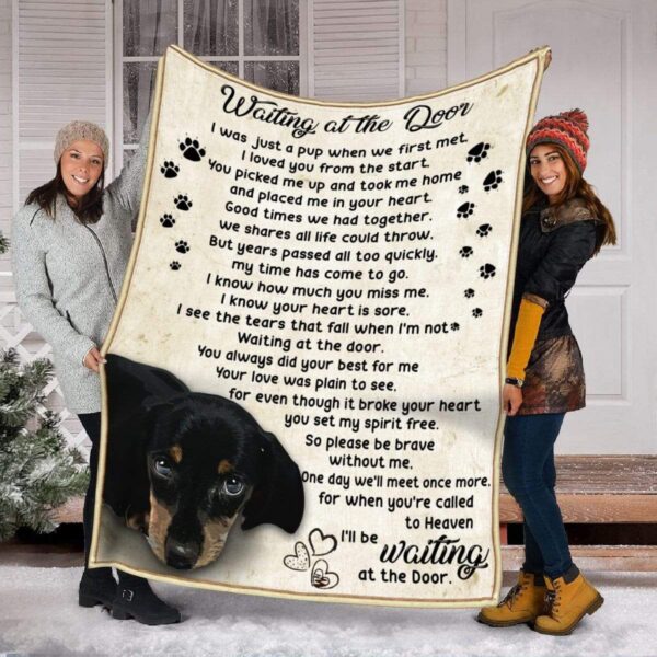 Dachshund Puppies Fleece Blanket Sherpa Blanket