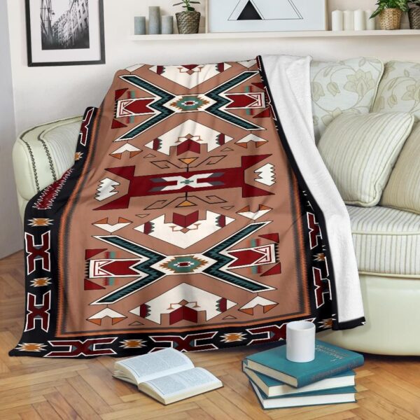 Native American Fleece Blanket Sherpa Blanket