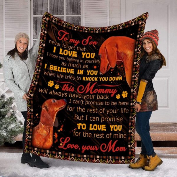 Dachshunds Dog Fleece Blanket Sherpa Blanket