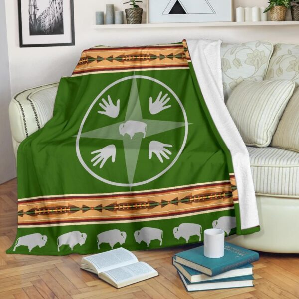 Native American Fleece Blanket Sherpa Blanket