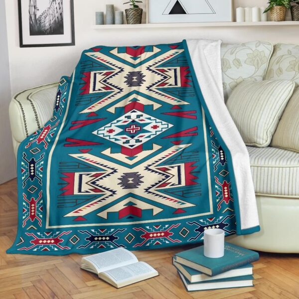 Native American Fleece Blanket Sherpa Blanket