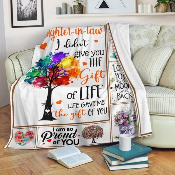 To My Daughter In Law Fleece Blanket Sherpa Blanket