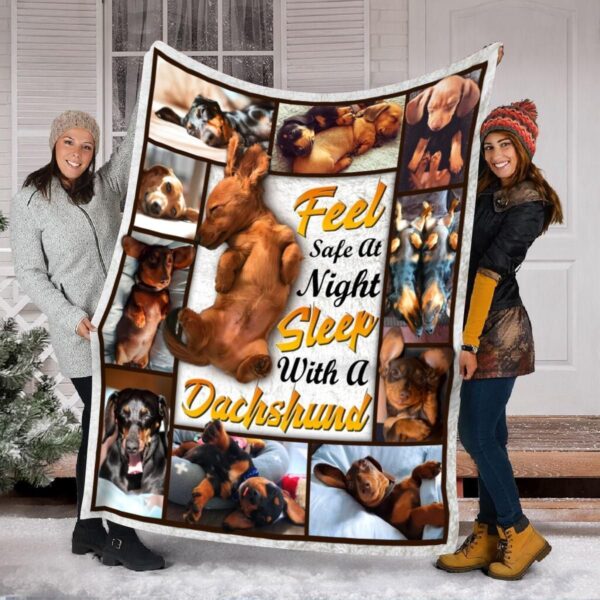 Dachshund Puppies Fleece Blanket Sherpa Blanket