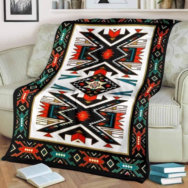 Native American Fleece Blanket Sherpa Blanket