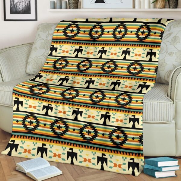 Native American Fleece Blanket Sherpa Blanket