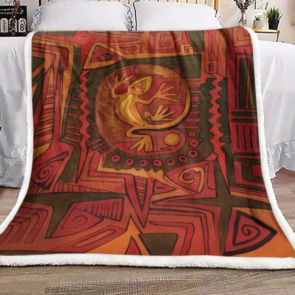 Lizard Native American Fleece Blanket Sherpa Blanket