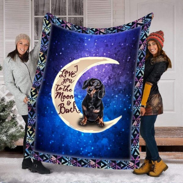 Dachshund Fleece Blanket Sherpa Blanket