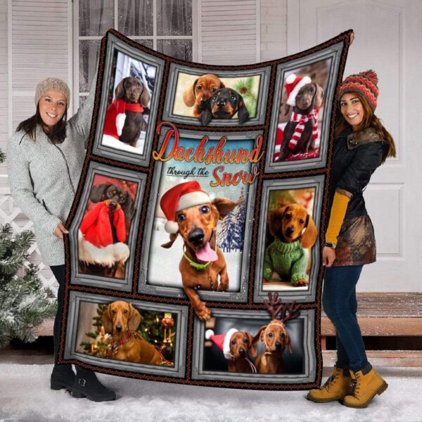 Dachshund Fleece Blanket Sherpa Blanket