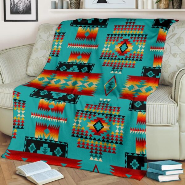 Native American Fleece Blanket Sherpa Blanket
