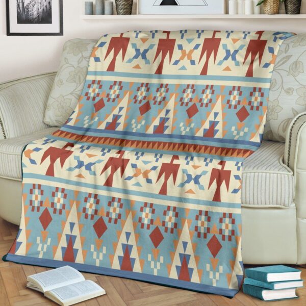 Native American Fleece Blanket Sherpa Blanket