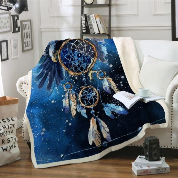 Native American Fleece Blanket Sherpa Blanket