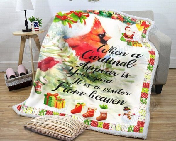 Cardinal Fleece Blanket Sherpa Blanket