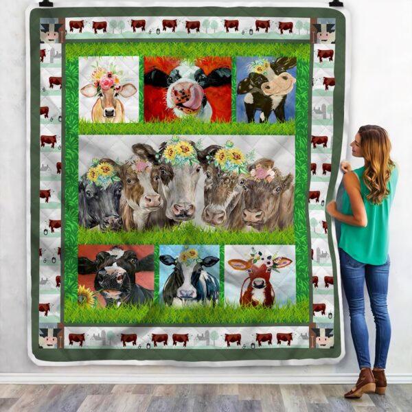 Cow Love Farm Fleece Blanket Sherpa Blanket