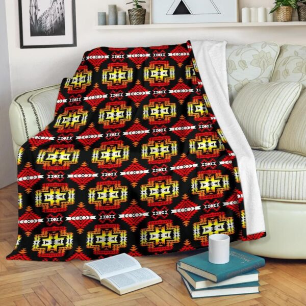 Native American Fleece Blanket Sherpa Blanket