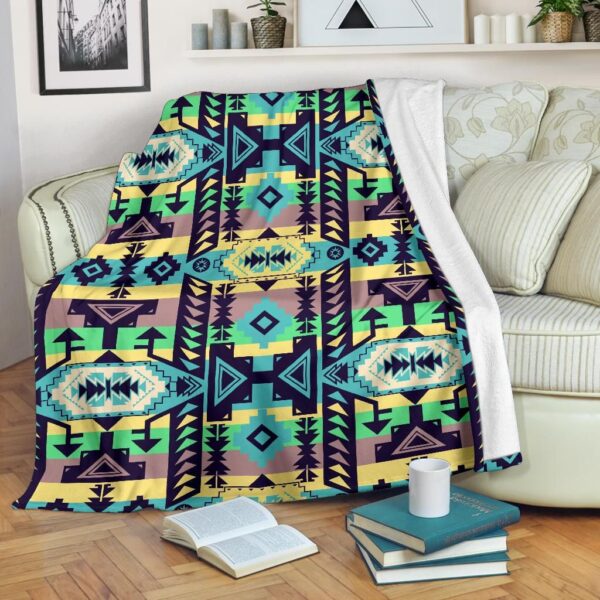 Native American Fleece Blanket Sherpa Blanket