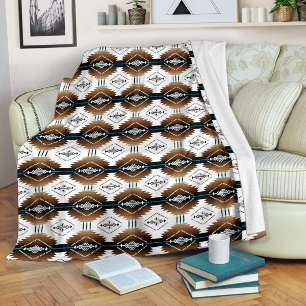 Native American Fleece Blanket Sherpa Blanket