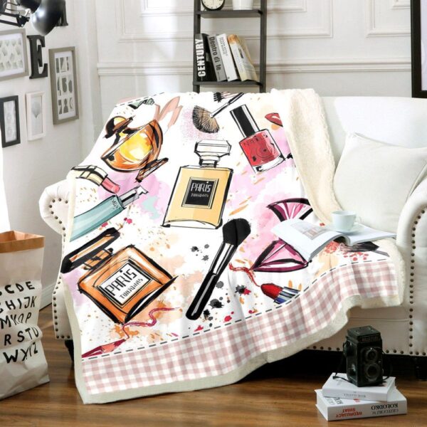 Cosmetic And Makeup Fleece Blanket Sherpa Blanket