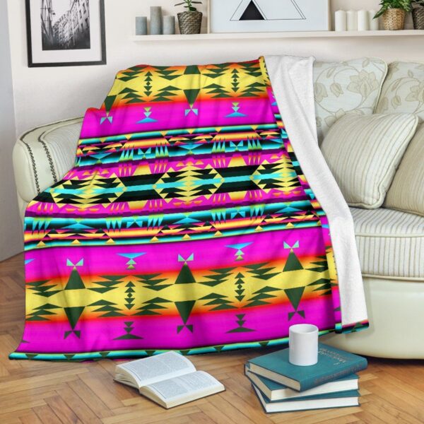 Native American Fleece Blanket Sherpa Blanket