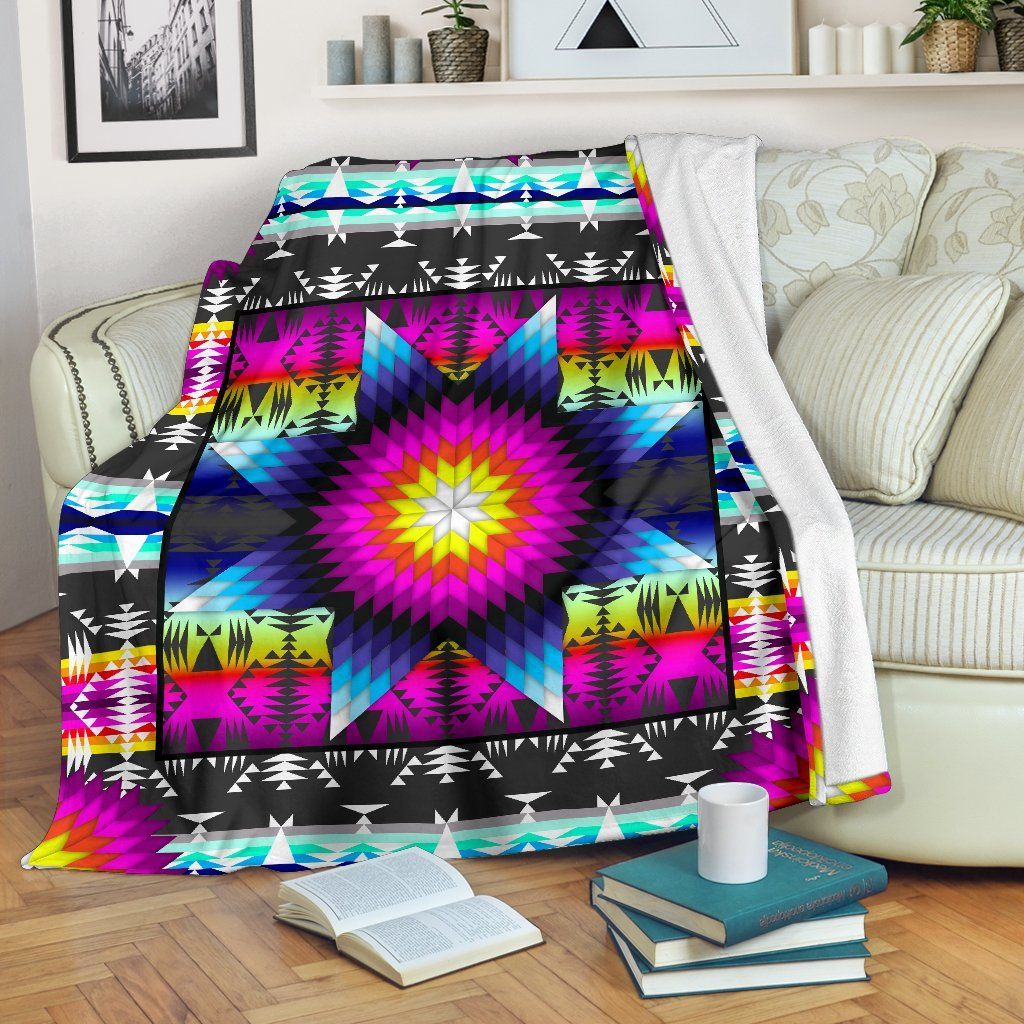 Native American Fleece Blanket Sherpa Blanket The Daisy Shop