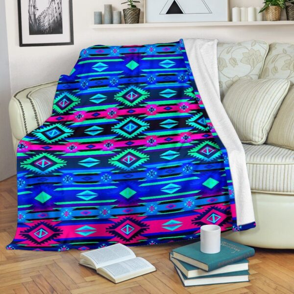Native American Fleece Blanket Sherpa Blanket