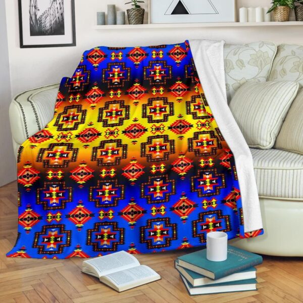 Native American Fleece Blanket Sherpa Blanket