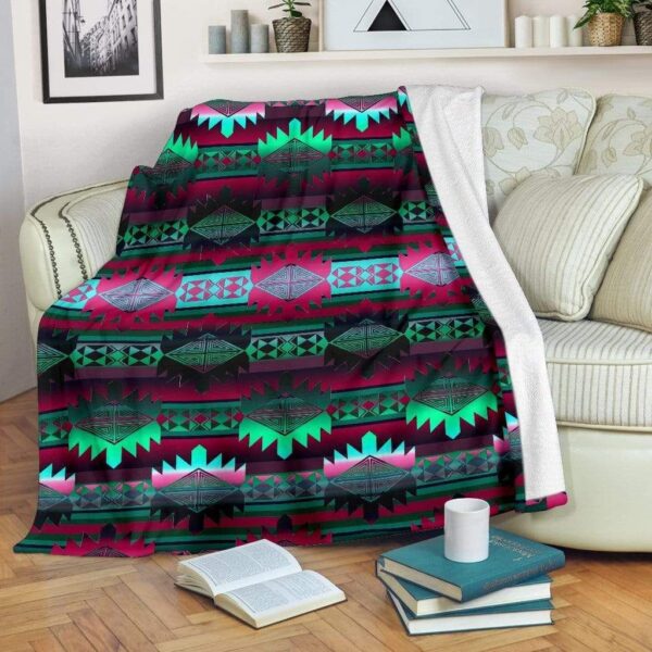 Native American Fleece Blanket Sherpa Blanket