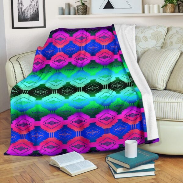 Native American Fleece Blanket Sherpa Blanket