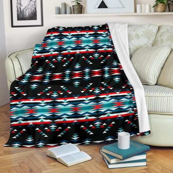 Native American Fleece Blanket Sherpa Blanket