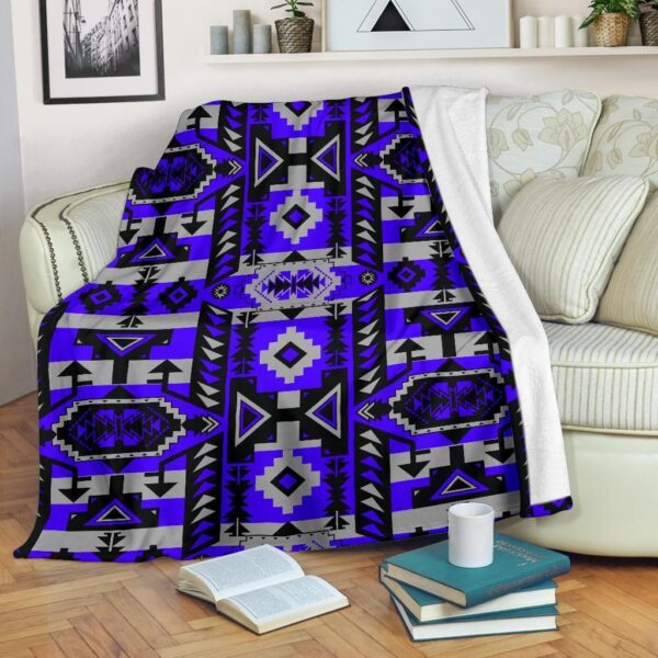 Native American Fleece Blanket Sherpa Blanket