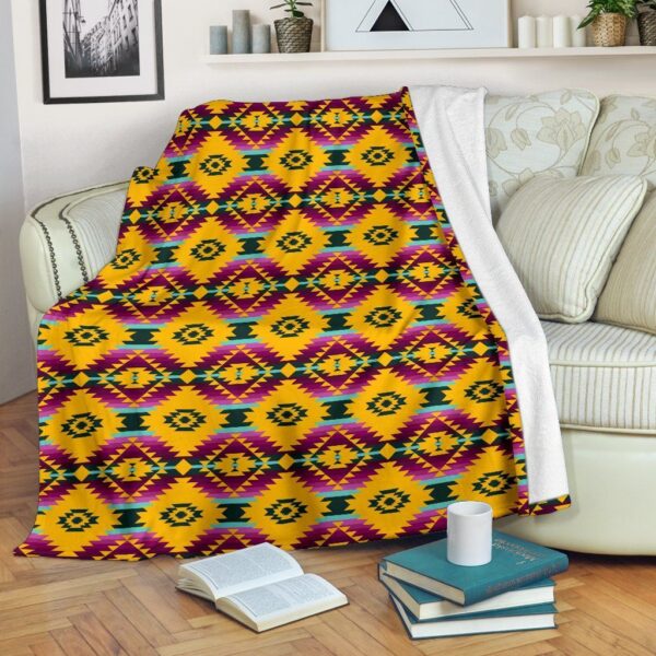 Native American Fleece Blanket Sherpa Blanket