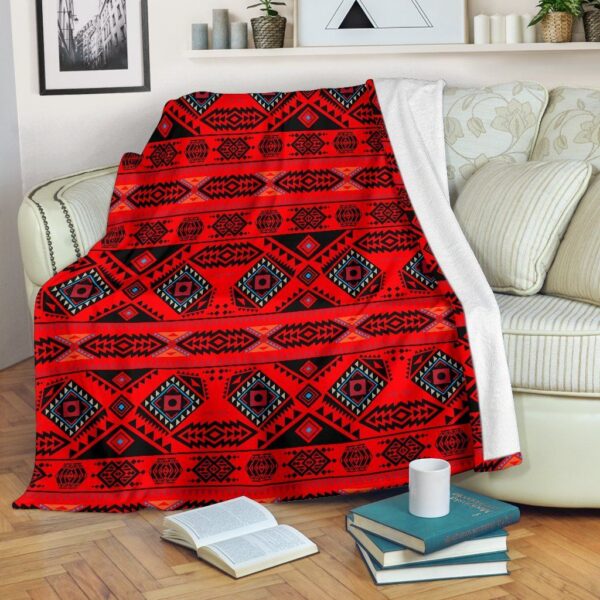 Native American Fleece Blanket Sherpa Blanket