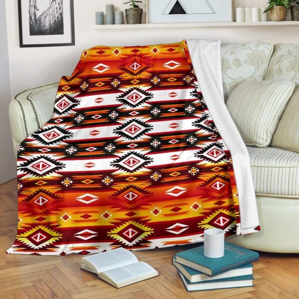 Native American Fleece Blanket Sherpa Blanket