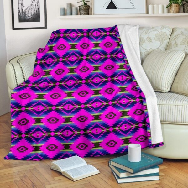 Native American Fleece Blanket Sherpa Blanket