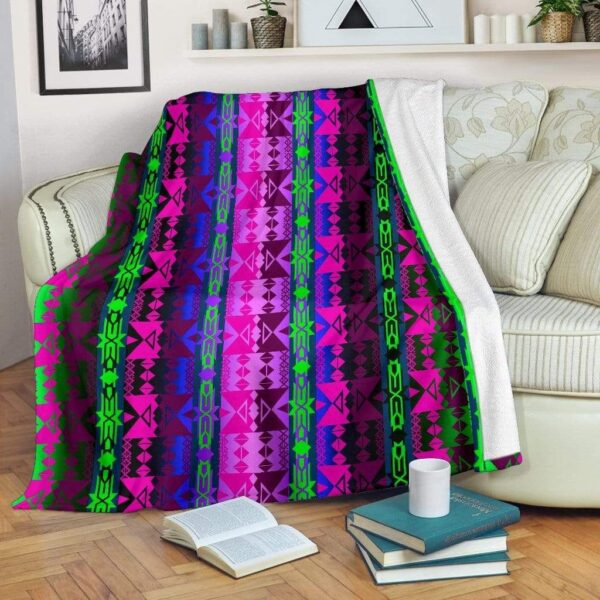 Native American Fleece Blanket Sherpa Blanket