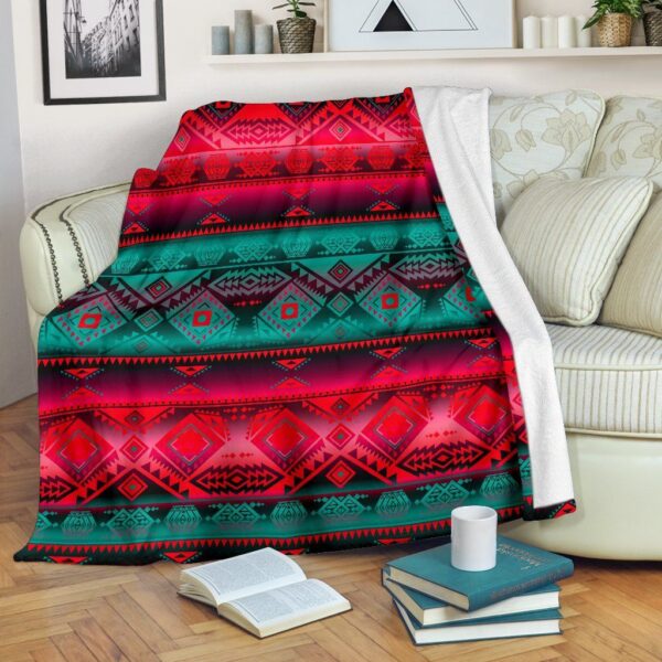 Native American Fleece Blanket Sherpa Blanket