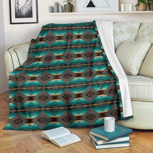 Native American Fleece Blanket Sherpa Blanket