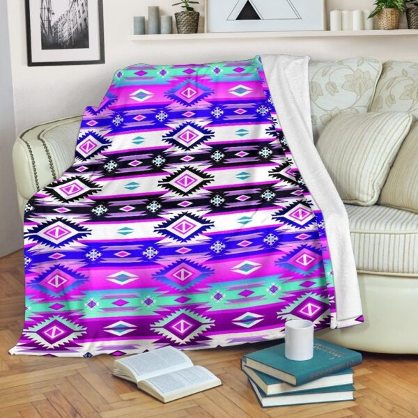 Native American Fleece Blanket Sherpa Blanket