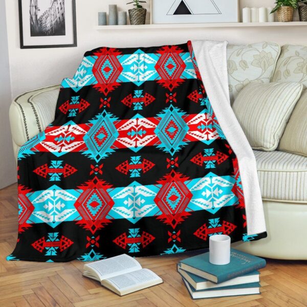 Native American Fleece Blanket Sherpa Blanket