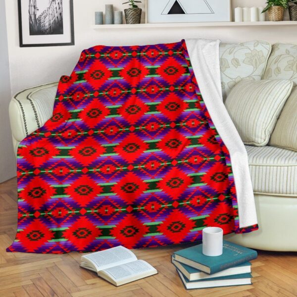 Native American Fleece Blanket Sherpa Blanket