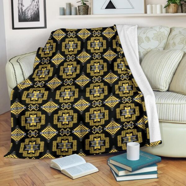 Native American Fleece Blanket Sherpa Blanket