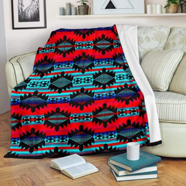 Native American Fleece Blanket Sherpa Blanket