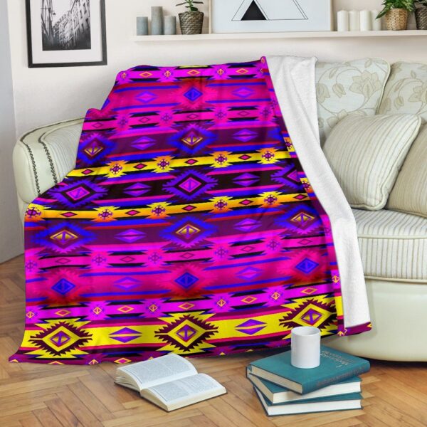 Native American Fleece Blanket Sherpa Blanket